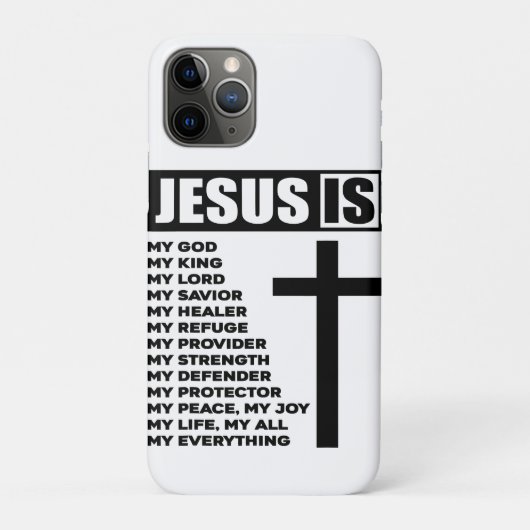 Jezus is m'n hele God Savior C Case-Mate iPhone Case (Achterkant)