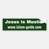 Jezus is moslim bumpersticker (Voorkant)