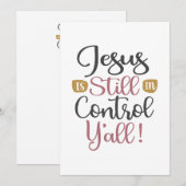 Jezus is nog steeds in controle Y'all - Christelij Bedankkaart (Voorkant / Achterkant)