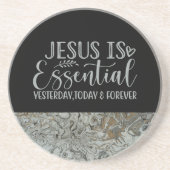 Jezus is onmisbaar zandsteen Onderzetter (Voorkant)