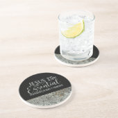 Jezus is onmisbaar zandsteen Onderzetter (Zijkant)