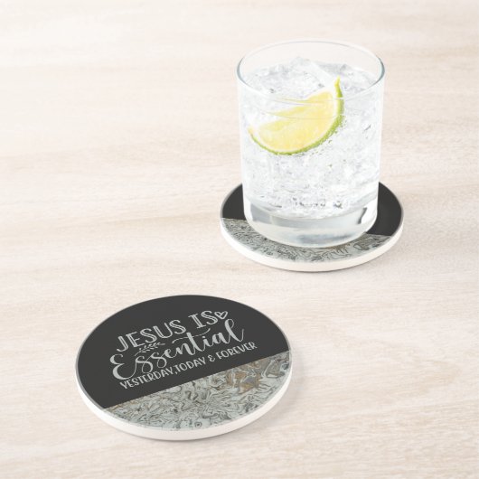 Jezus is onmisbaar zandsteen Onderzetter (Zijkant)