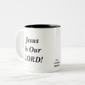 Jezus is onze Lord mok #2 (Voorkant links)