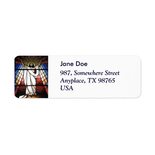 Jezus is onze redder etiket (Voorkant)