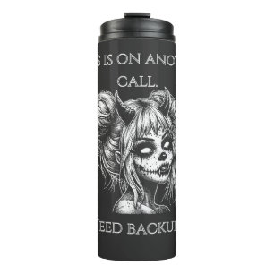 Jezus is op een andere telefoon – Succubus-back-up Thermosbeker