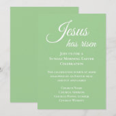 Jezus Is Opgewekt Christelijke Pasen Zondag Kerk Kaart (Voorkant / Achterkant)