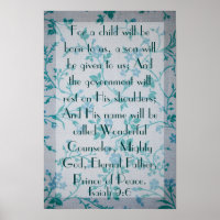 Jezus is prins van de vredelievende verzen Isaiah 