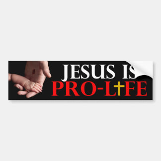 Jezus is pro-leven bumpersticker