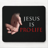 Jezus is pro-leven muismat (Voorkant)