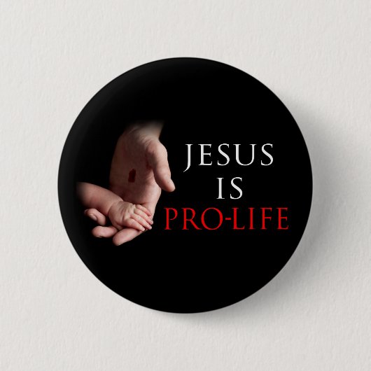 Jezus is pro-leven ronde button 5,7 cm (Voorkant)