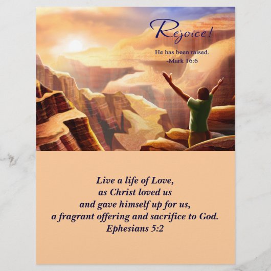 Jezus is Risen! Bulletins van de paaskerk (Voorkant)