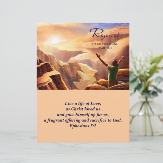 Jezus is Risen! Bulletins van de paaskerk (Staand voorkant)