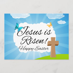 Jezus is Risen, Christelijke Pasen Kaart