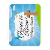 Jezus is Risen, Christelijke Pasen Magneet (Verticaal)