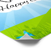 Jezus is Risen, Christelijke Pasen Poster (Hoek)