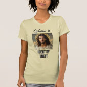 Jezus is slachtoffer van identiteitsdiefstal t-shirt (Voorkant)
