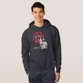 Jezus is tegen windenergie hoodie (Voorkant volledig)