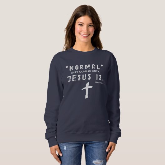 Jezus is terug Sweatshirts voor haar Trui (Voorkant volledig)