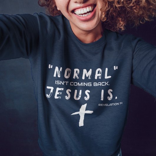 Jezus is terug Sweatshirts voor haar Trui