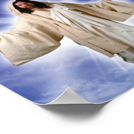 Jezus is teruggekeerd poster (Hoek)