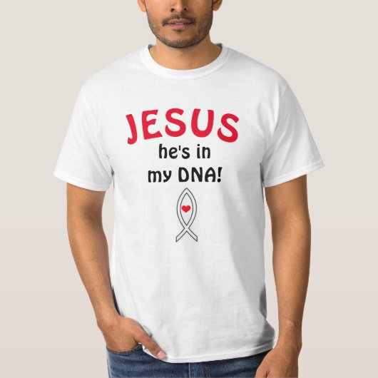 Jezus is uit mij t-shirt (Voorkant)