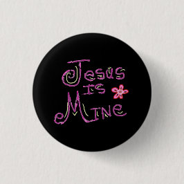 Jezus is van mij Christelijke quote  Ronde Button 3,2 Cm