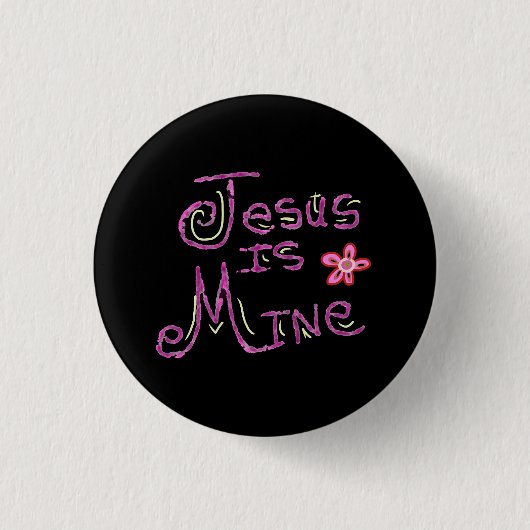 Jezus is van mij Christelijke quote Ronde Button 3,2 Cm (Voorkant)