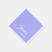 Jezus is verrezen Blauwbel Paarse Christelijke Pas Servet (Hoek)