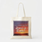 JEZUS IS VERREZEN Christelijk Paaslandschap Tote Bag (Voorkant)