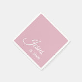 Jezus is verrezen | Custom Roze Christelijk Pasen Servet (Hoek)