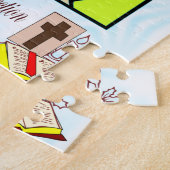 Jezus is verrezen legpuzzel (Zijkant)