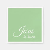 Jezus is verrezen met de elegante groene Christeli Servet (Voorkant)