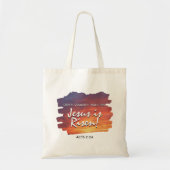 JEZUS IS VERREZEN Zonsondergang Christelijk Pasen Tote Bag (Voorkant)
