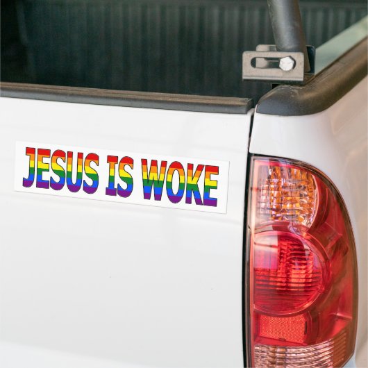 Jezus is wakker bumpersticker (Op Truck)