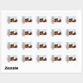 Jezus is weer opgestaan vierkante sticker (Vel)