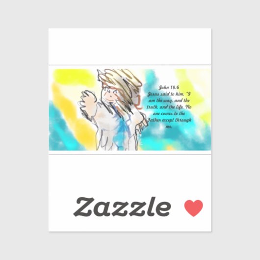 Jezus is weg sticker (Vel)