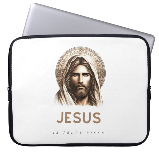 Jezus is werkelijk opgestaan! laptop sleeve (Voorkant)