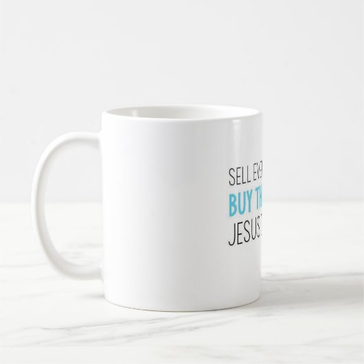 Jezus is Worthy Koffiemok (Links)