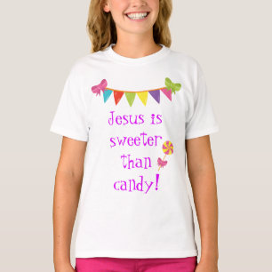 Jezus is zoeter dan snoep t-shirt