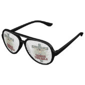 Jezus is zwaarder dan de nagels aviator zonnebril (Gekanteld)