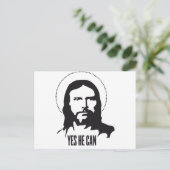 Jezus ja, hij kan het wel. briefkaart (Staand voorkant)