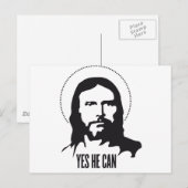 Jezus ja, hij kan het wel. briefkaart (Voorkant / Achterkant)