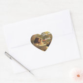 Jezus, je bent geliefd hart sticker (Envelop)