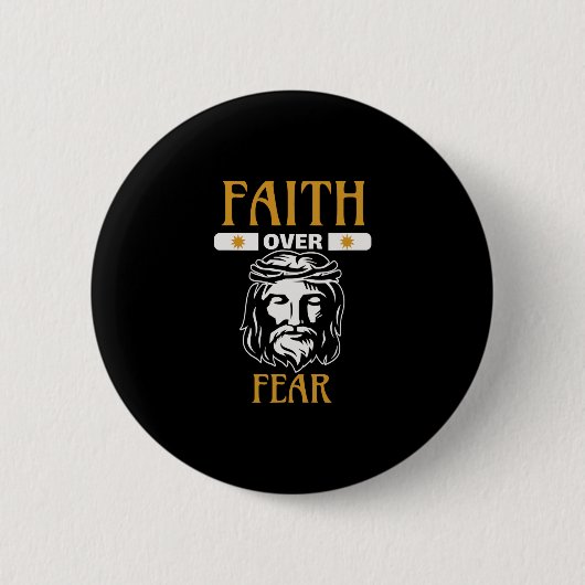 Jezus Jezus Christus Believing Jesusit Ronde Button 5,7 Cm (Voorkant)
