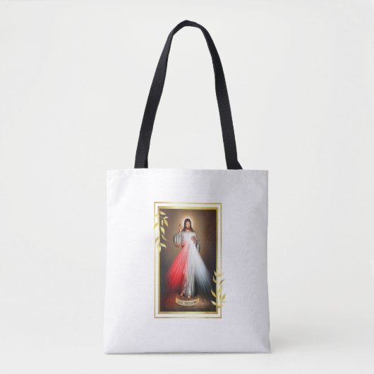 Jezus Jezus Jezus, ik vertrouw op jou kat Tote Bag (Voorkant)