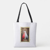 Jezus Jezus Jezus, ik vertrouw op jou kat Tote Bag (Achterkant)