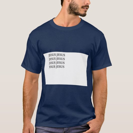 JEZUS JEZUS JEZUS JEZUS JEZUS JEZUS JEZUS T-SHIRT (Voorkant)