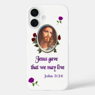 Jezus Johannes 3:16 iPhone 16 Hoesje