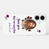 Jezus Johannes 3:16 Case-Mate iPhone Case (Achterkant (horizontaal))