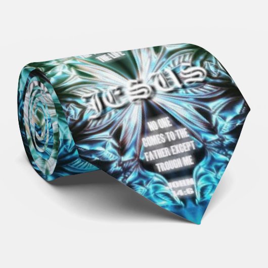 Jezus John 14 Vers 6 Mannen van God Stropdas (Opgerold)